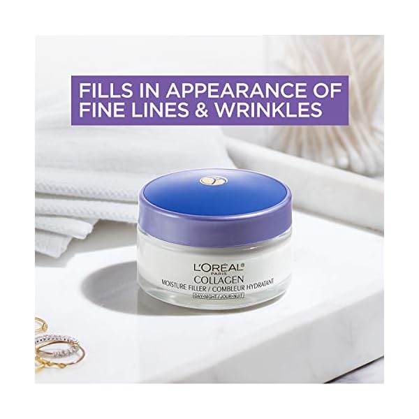 LâOrÃ©al Paris Collagen Daily Face Moisturizer, Reduce Wrinkles, Face Cream 1.7 oz