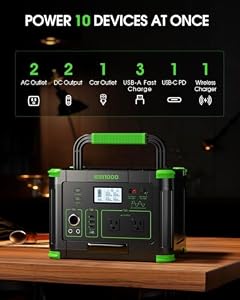 1000W Portable Power Station 999Wh, Solar Generator for Outdoor Emergency — photo 3 of 6