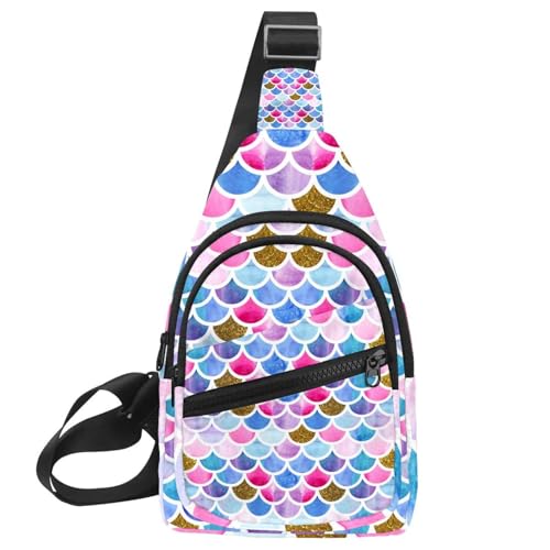 Sac à bandoulière pour homme et femme étanche à motif sirène
