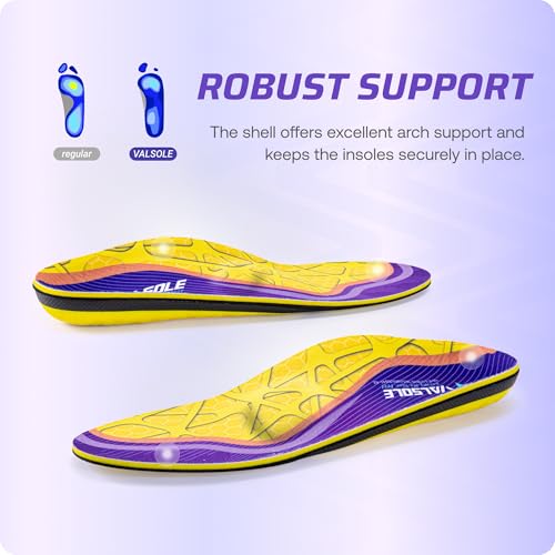 Image of VALSOLE Heavy Duty Support Pain Relief Orthotics - 220+ lbs Plantar Fasciitis High Arch Support Insoles for Men Women, Flat Feet Orthotic Insert, Work Boot Shoe Insole, Absorb Shock with Every Step