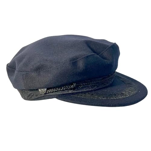 Breton Cap Traditional Wool Size 57cm Navy Blue