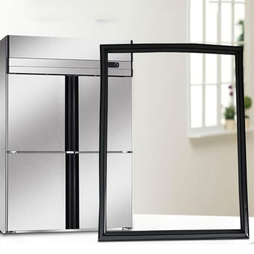HMBEST Sustitución de Junta de Puerta de congelador Universal, Tiras de Sello de Puerta de refrigerador Personalizadas, Negras