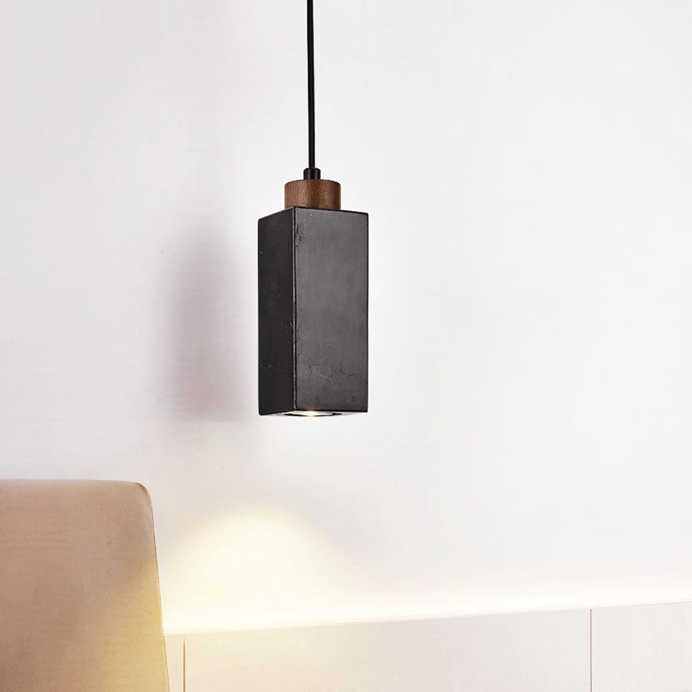 Lámparas Colgantes japonesas Lámpara Colgante de mármol Lámpara de Estilo Natural Cubierta de Madera Accesorios de iluminación de Techo para Restaurante Interior Cafetería Apartamento