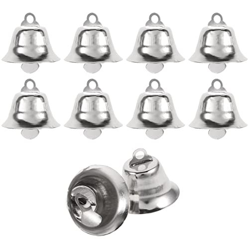 Supvox 20Pcs Craft Bells Jingle Bells Mini Small Bells Silver Wind Chimes Bells Vintage Metal Bells Christmas Diy Craft Wind Chimes Making #TOP20