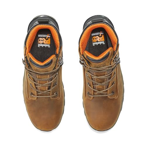 Timberland PRO Timberland PRO Men's Hypercharge 6 Inch Soft Toe Waterproof Industrial Work Boot, Brown Distressed-2024 NEW, 10.5M