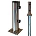 Produktbild ProKIRA® Sonnenschirmständer Schirmständer Gartenschirm Bodenplatte für Bodenmontage inklusive Bodenhülse/für Schirmstöcke Ø 32-48 mm/Edelstahl