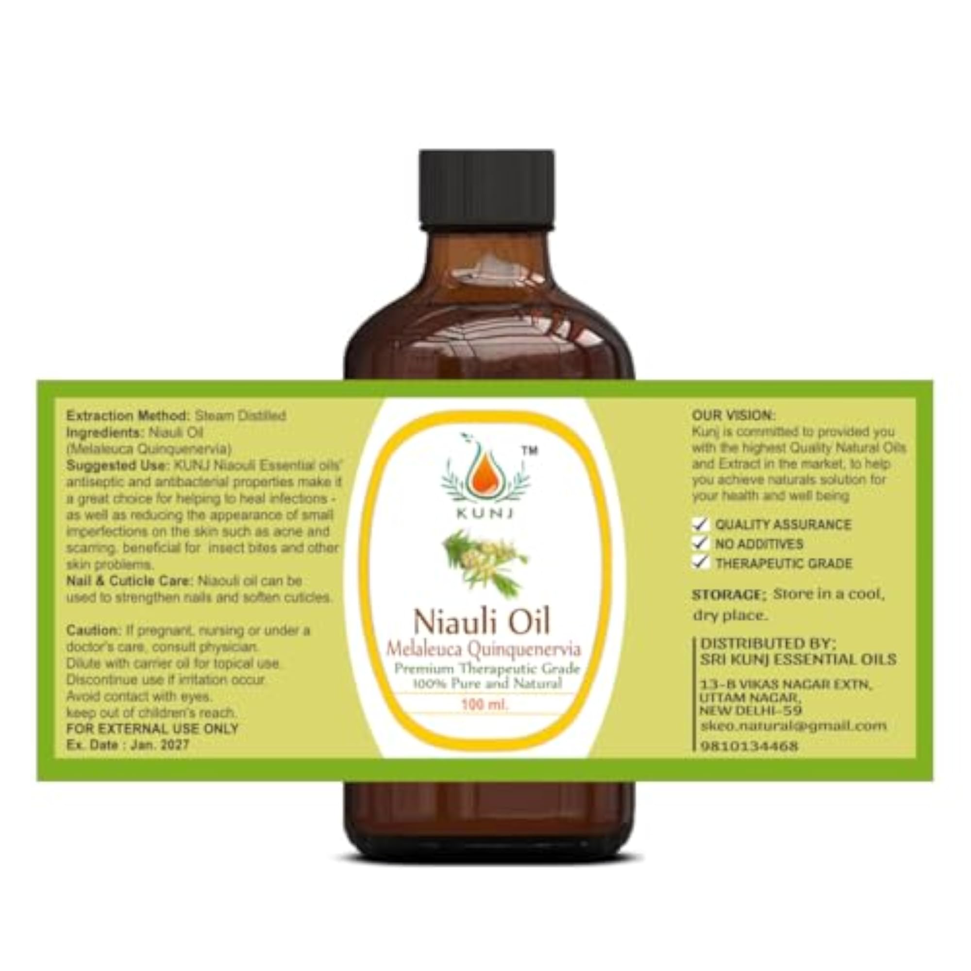 Niauli Essential Oil, 100% Pure & Natural, 100ML