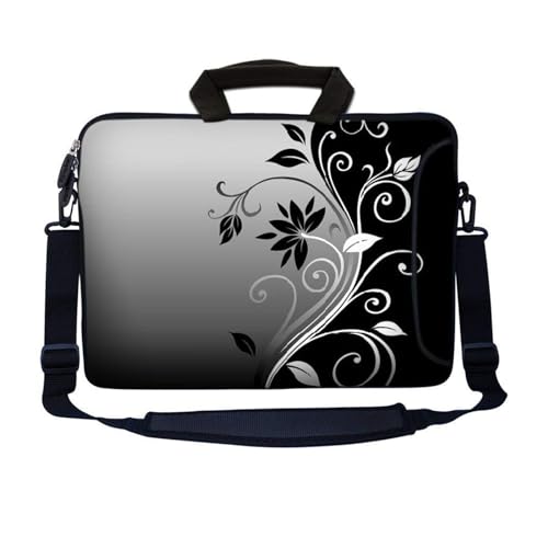 Laptop Skin Shop 15.6 inch Laptop Sleeve Bag Notebook with Extra Side Pocket, Soft Carrying Handle & Removable Shoulder Strap for 14 Laptop Skin Shop 15.6 inch Laptop Sleeve Bag Notebook with Extra Side Pocket, Soft Carrying Handle & Removable Shoulder Strap for 14