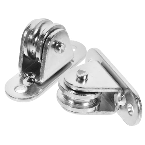 CIYODO 2pcs Pulleys Ceiling Pulley Mount Cable Wheel Heavy Duty Lifting for DIY
