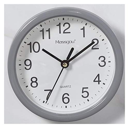 Horloge Murale Minimalistes Petites horloges murales avec Cadre Transparent en Plastique de Bonbons Couleurs muet 15cm Suspendu Horloge Horloge Salon décor à la Maison Cover