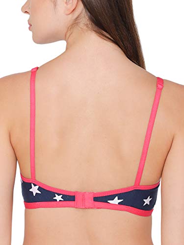 Image of Clovia Women's Cotton Rich Non-Padded Non-Wired Star Print Bra