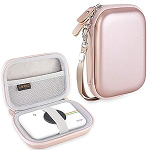 Canboc Shockproof Carrying Case Storage Travel Bag for Polaroid Snap & Polaroid Snap Touch Instant Print Digital Camera, Printer Protective Pouch Box, Rose Gold