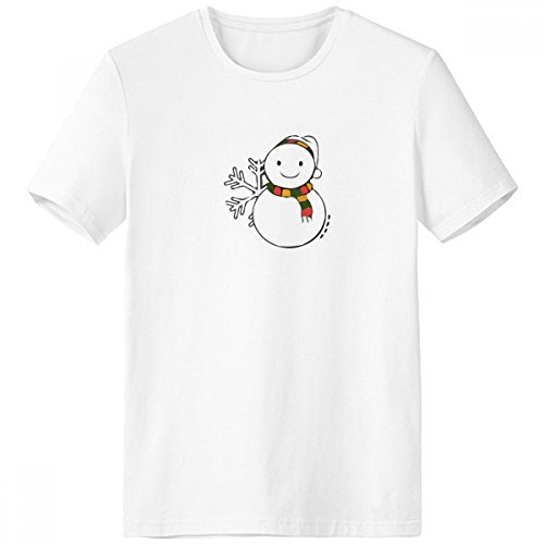 T-shirt blanc bonhomme de neige style décontracté pour les activités de loisirs
