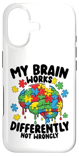 My Brain Works Differently Awareness Drip �X�}�z�P�[�X iPhone 17 �p