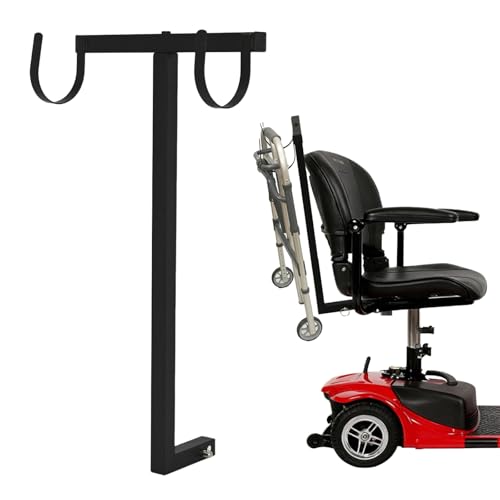 tonchean - tonchean Universal Walker Holder for Mobility Scooters, Compatible with Pride Mobility & Golden Technologies, Large Load-Bearing Capacity, Lightweight, Easy to Install, Black