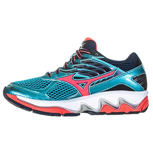 Tênis Mizuno Wave Paradox 3 Feminino - Azul e Rosa - 35