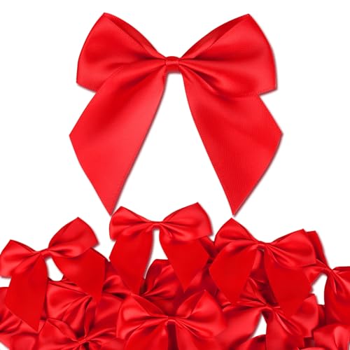 Weihnachtsschleifen Rot 3 30 Stück Weihnachten Schleifen Zierschleifen Weihnachtsbaum Bögen...