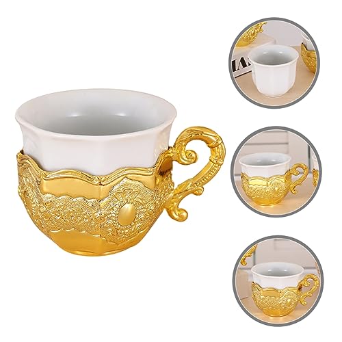 Yardwe Tassen traditioneller Schnapsbecher Weinkrug alter Weinwärmer Wasserbecher Retro-Getränkebecher Retro-Schnapsbecher Porzellantasse Schnapsglas Trinkbecher Keramik Becher trinken – Bild 4