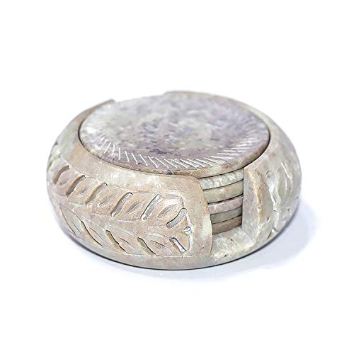 Shalinindia Diseño de Piedra diseño de Posavasos de Soporte Mesa de Comedor de café Cover