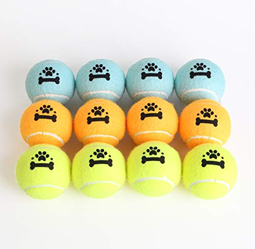 odear Tennis Ball for Dog Pack of 12 Colorful Easy Catching Pet Dog Ball - Thumbnail 6