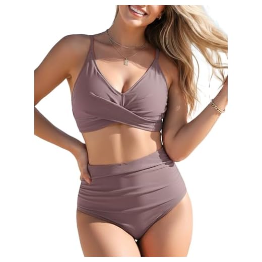 Buauty Biquíni Feminino De Duas Peças Com Controle Barriga 2025, Maiô Push-Up Cintura Alta, Parte Baixo Ajustável, Tops