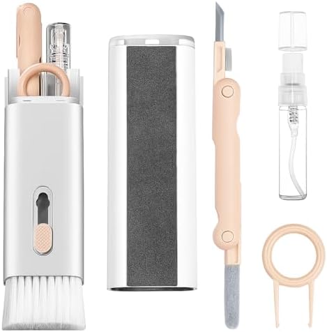 SUWORS 7’si 1 Arada Elektronik Temizlik Seti – Klavye, Kulaklık, Ekran, Bilgisayar ve Telefon Temizliği İçin Fırçalı, Spreyli, Çok Amaçlı Kompakt Temizlik Aparatları - Görsel 1