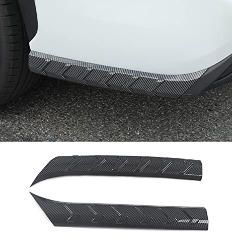 KELEIMAI Car Accessories Fit for Toyota Highlander 2020-2023 2024 2025 Rear Bumper Corner Protection Decoration Strip Guard Plate Cover Trim (Carbon Fiber Style) ABS 2 PCS