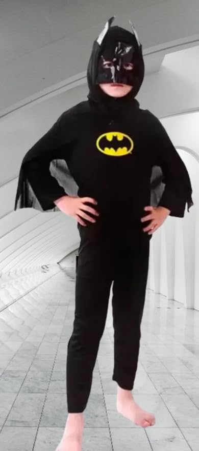 FIERWARZ Hosiery Batman Avenger Superhero Costume For Kids Halloween Dress Fancydress Birthday Gift | Cosplay Bodysuit for Boys and Girls (7-8 Yr) (B0D1FSKG2D) Amazon Price History, Amazon Price Tracker