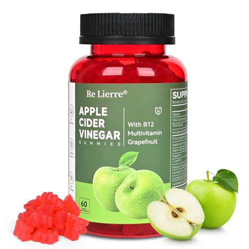MONTUE Apple Cider Vinegar Gummies B12 Multivitamin,ACV Supplemen...