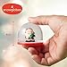 THE TWIDDLERS - 4 Mini Christmas Snow Globes, 2 Inch - Assorted Xmas Festive Designs for Stocking Fillers Party Gift Bags Ornaments and Decorations