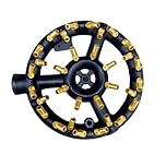 Joywayus Natural Gas Jet Burner 32 Tips for Wok Range,Stir Fry,Grilling,Cast Iron Body Round Nozzle Jet Burner