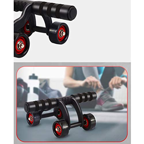 BESPORTBLE Rolo Ab ergonômico para abdômen com joelheira e almofada de freio, equipamento de treino