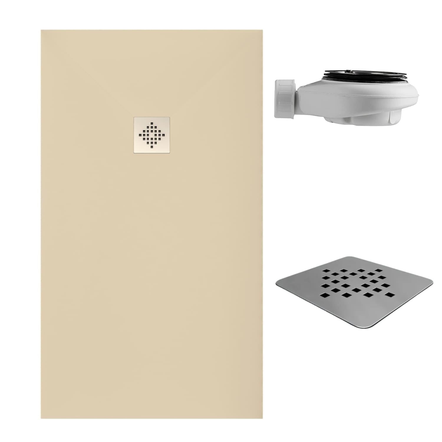 Receveur de douche extra plat résine pour remplacer une baignoire facilement