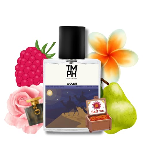 Image of TMPerfumehouse G Oudh EDP for Men & Women | Rich, Woody & Long Lasting Perfume Spray | Rose, Sweet & Fruity Fragrance | Luxury Gift for Him & Her | TMPH | 50ml