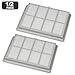 Reusable H13 HEPA Filter for BOSCH BBZ8SF1 and For SIEMENS VZ54000 Vacuum Cleaners Supporting Multiple Cleaning Cycles Without Loss of Efficiency (2 PACK)