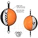 RDX Double End Bag Cow Hide Leather Heavy Hanging Boxing Adjustable Speed Punching Dodge Ball MMA, Kickboxing, Muay Thai, Training, Hitting, Workout Floor to Ceiling Rope
