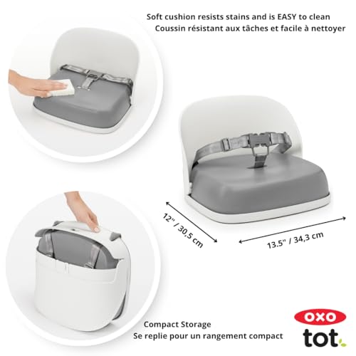 Image of OXO Tot Perch Booster Seat with Straps, Gray