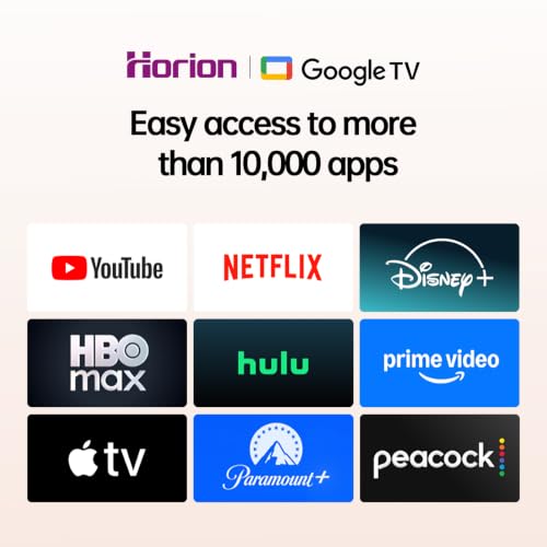 Image of HORION 32 inch Portable Google TV with Wheels, Voice Remote, Mobile Smart TV