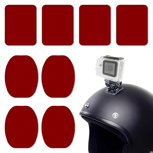 Nangilo For Nextbase Dash Cam Sticky Pads,8PCS Dashcam Sticky Pads,3m Sticky Pads Double Sided,Double Sided Adhesive Mount,Sticky Pads for Action Cameras & Dashcams(Red)