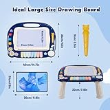 Warmiehomy Magnetic Drawing Board 40x33cm Large Drawing Pad for Kids with Handle & Stand, Educational Toys for 1-3 Years Old Boy Girl as Birthday Gift - Image 3