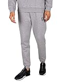 EA7 Herren Jogginghose mit Box-Logo, Grau, L