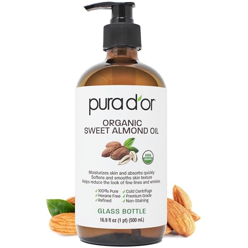 PURA D'OR Organic Sweet Almond Oil