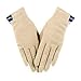 Produktbild Nappaglo Winter Handschuhe Damen Warm Fleece Innenfutter Outdoor Fahren Handschuhe (Small, Beige)