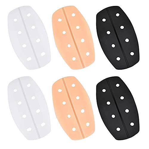 FLZONE Cojines de la Correa del Sujetador,3 Pares Almohadillas de Hombro Antideslizantes Transparentes de Silicona Suave para Mujer para Aliviar el Dolor y la Presión Cover