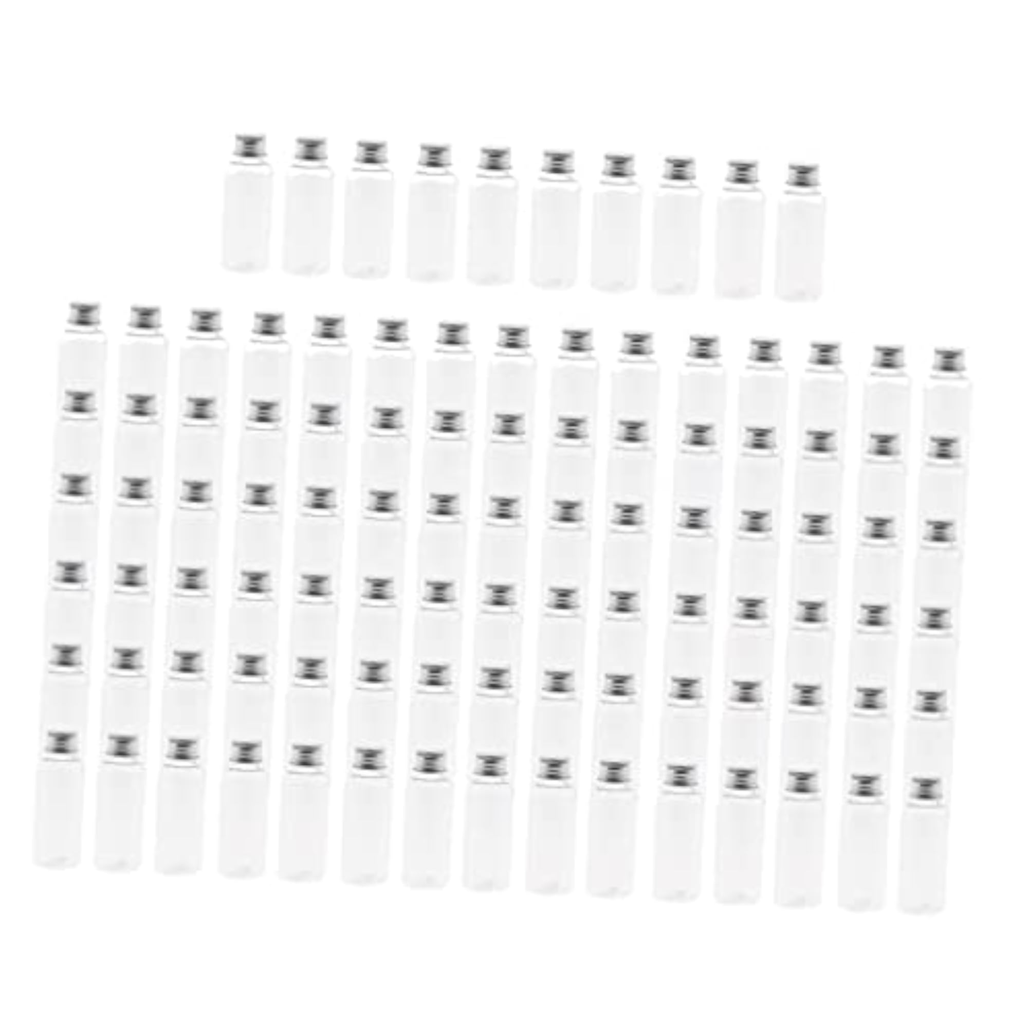 100pcs 50ml Liquid Sampling Bottle Essential Oils Lotion Cream Storage Vials