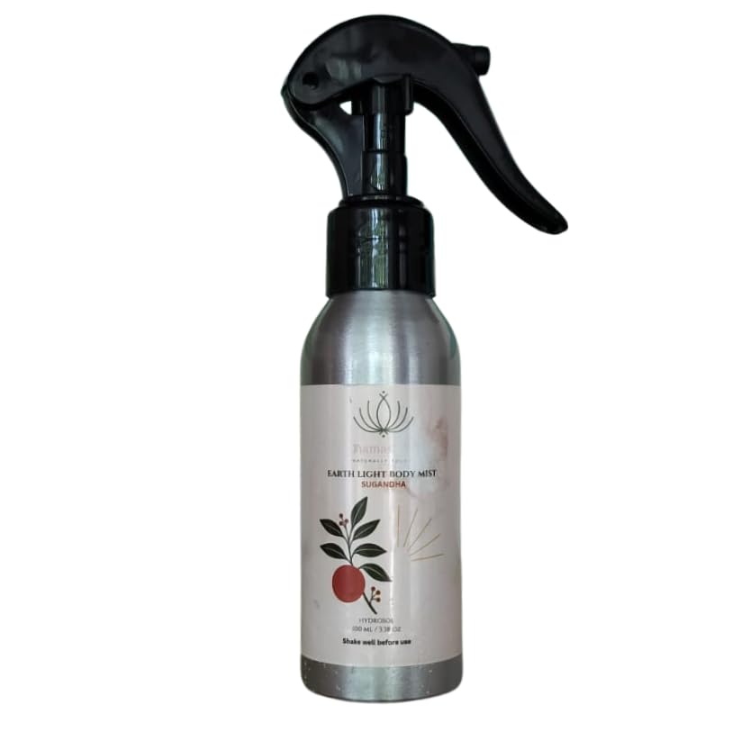 Namaskar Earth Light Body Mist | Sugandha | Hydrating & Refreshing Natural Hydrosol Spray | Long-Lasting Aromatic Fragrance Mist for Skin | 100 ml-image-14