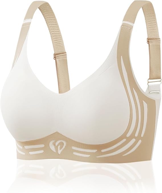 Image of Jalodari Women's Seamless Sports Bra | Padded Full Coverage | Medium Support Activewear Bra for Yoga, Gym