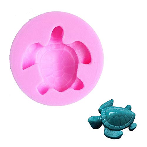 Efivs Arts Sea Turtle Silicone Mold Turtle Fondant Mold Chocolate Baking Mold Turtle Soap Mold for Clay, Resin, Ice, Cake&Cookie Decoration
