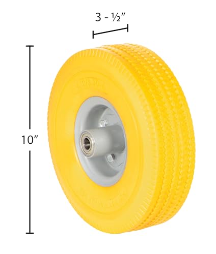 Rueda de espuma sólida de poliuretano 10 pulg para carretilla miniatura 4
