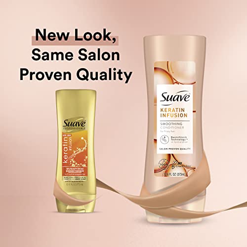 Suave Keratin Shampoo And Conditioner, Keratin Infusion Smoothing System, Suave Shampoo And Conditioner Set - 12.6 Oz Ea (2 Piece Bundle) #TOP2